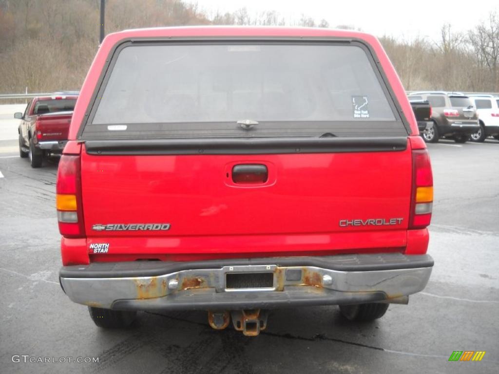 2000 Silverado 1500 LS Extended Cab 4x4 - Victory Red / Graphite photo #6
