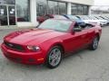 2010 Red Candy Metallic Ford Mustang V6 Premium Convertible  photo #2