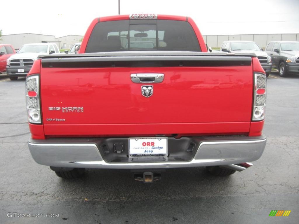 2007 Ram 1500 Big Horn Edition Quad Cab - Flame Red / Medium Slate Gray photo #6