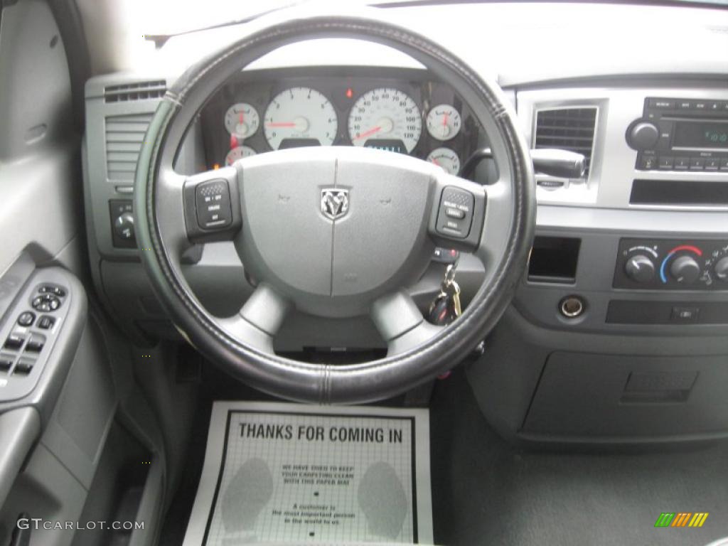 2007 Ram 1500 Big Horn Edition Quad Cab - Flame Red / Medium Slate Gray photo #9