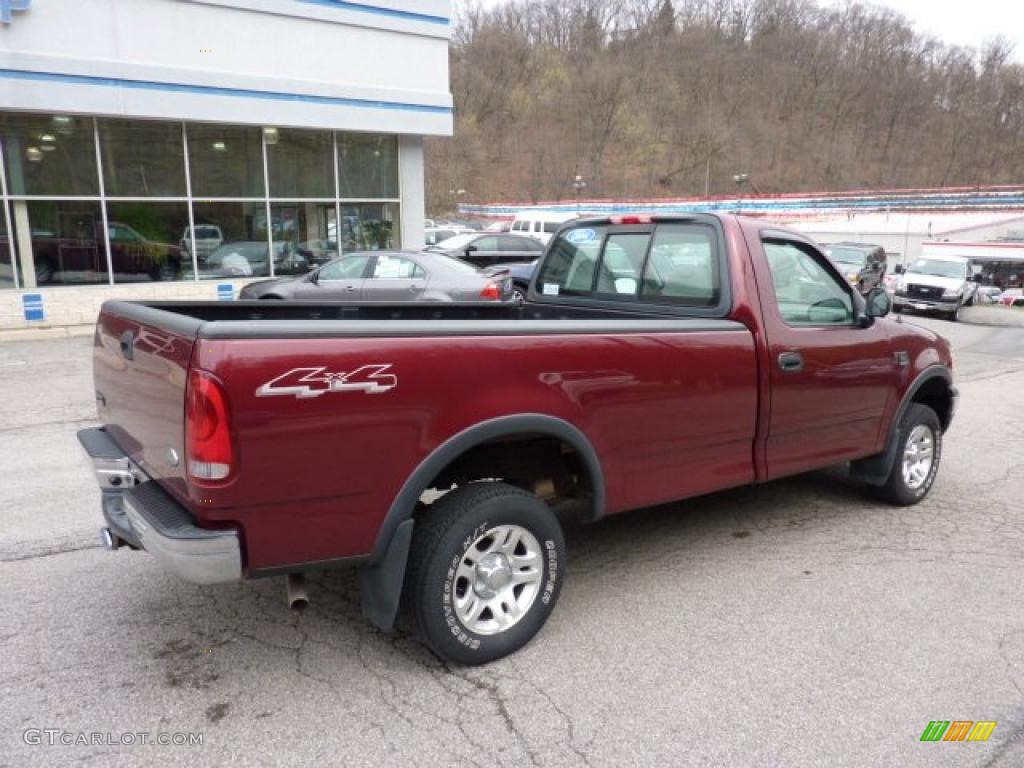 2003 F150 XLT Regular Cab 4x4 - Toreador Red Metallic / Dark Graphite Grey photo #2