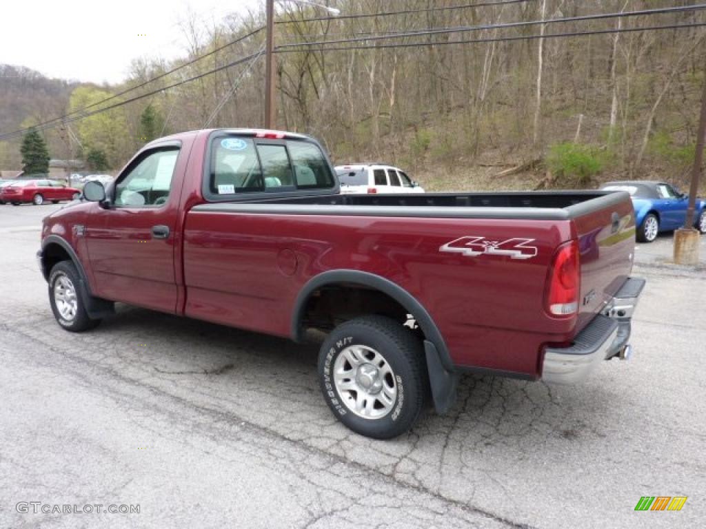 2003 F150 XLT Regular Cab 4x4 - Toreador Red Metallic / Dark Graphite Grey photo #4
