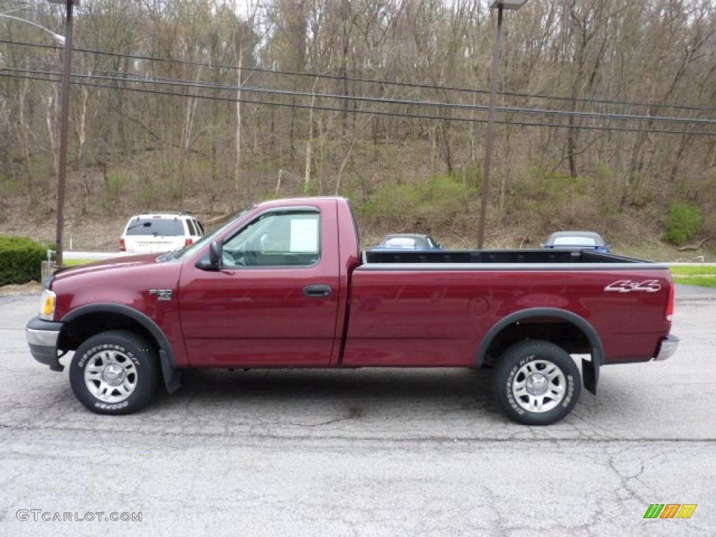 2003 F150 XLT Regular Cab 4x4 - Toreador Red Metallic / Dark Graphite Grey photo #5