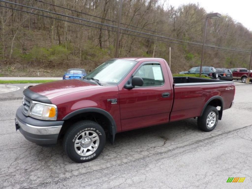 2003 F150 XLT Regular Cab 4x4 - Toreador Red Metallic / Dark Graphite Grey photo #6