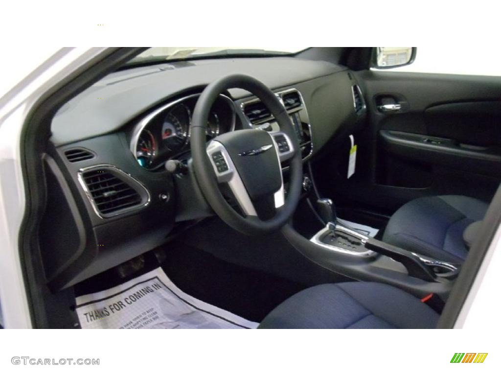 Black Interior 2011 Chrysler 200 Touring Photo #48219971