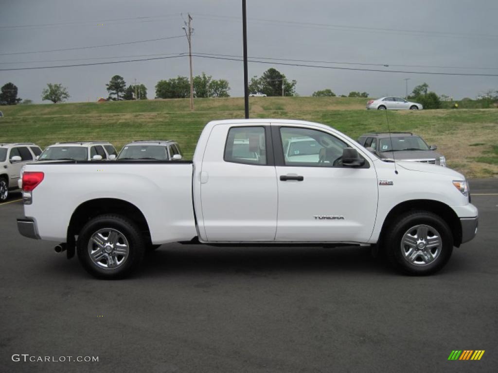 Super White 2009 Toyota Tundra Double Cab 4x4 Exterior Photo #48222743