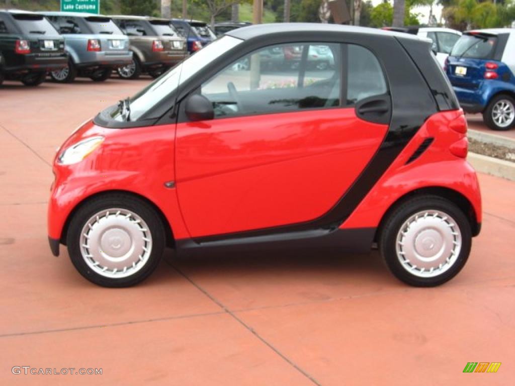 Rally Red 2011 Smart fortwo pure coupe Exterior Photo #48222824