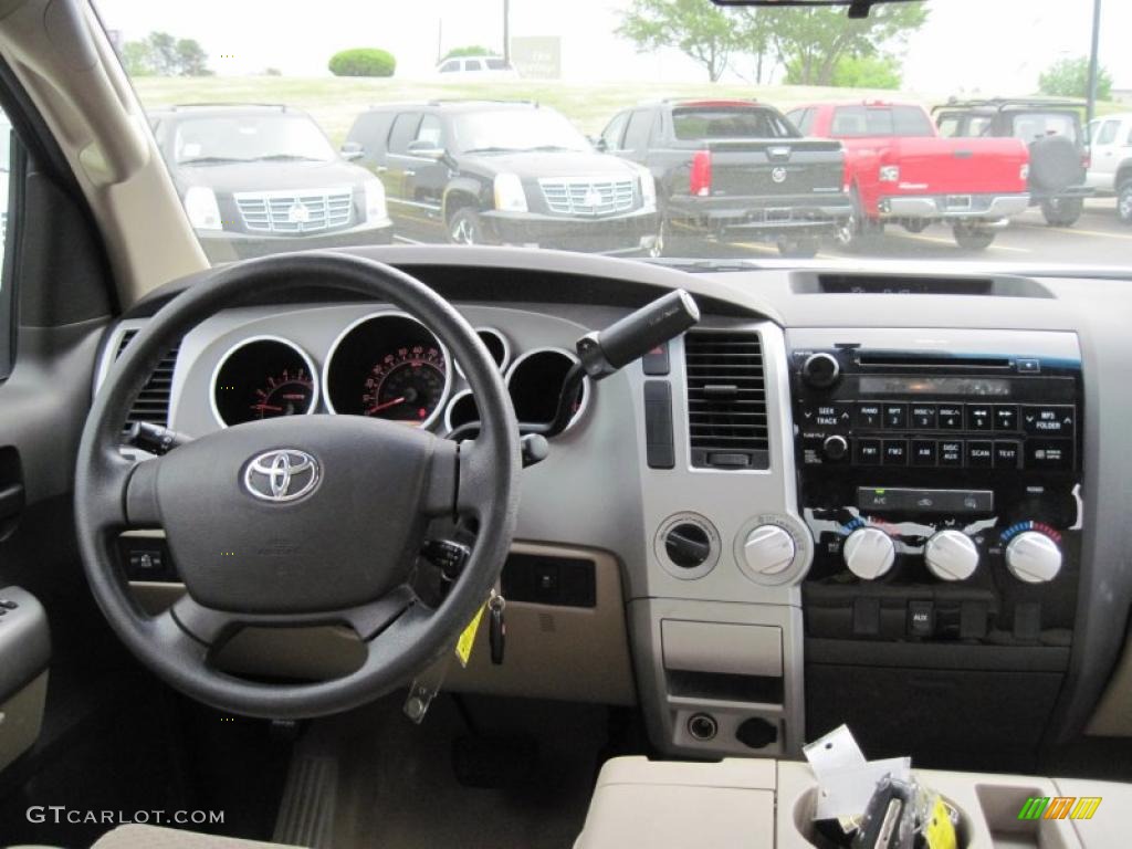 2009 Tundra Double Cab 4x4 - Super White / Sand photo #12