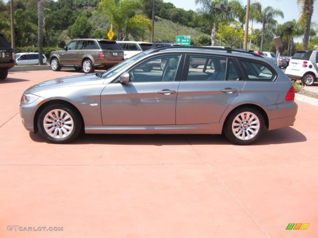 2009 3 Series 328i Sport Wagon - Space Grey Metallic / Grey Dakota Leather photo #3