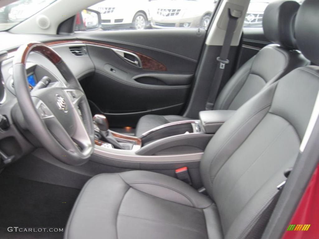 Ebony Interior 2010 Buick LaCrosse CXS Photo #48224552