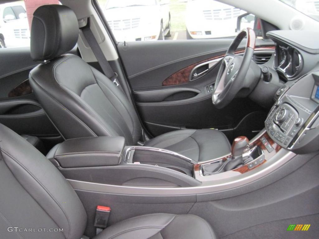Ebony Interior 2010 Buick LaCrosse CXS Photo #48224642