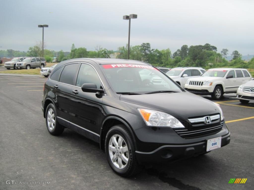 2008 CR-V EX-L - Nighthawk Black Pearl / Black photo #7