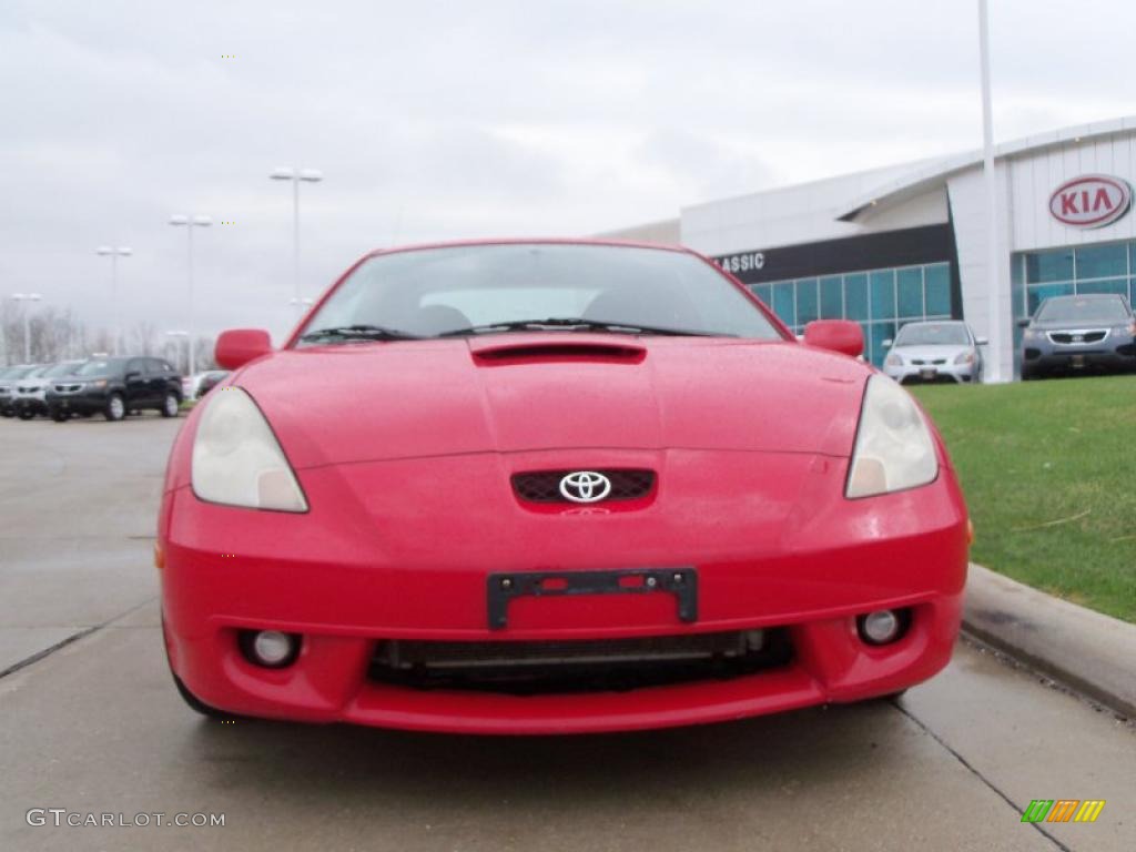 2001 Celica GT - Absolutely Red / Black/Red photo #3