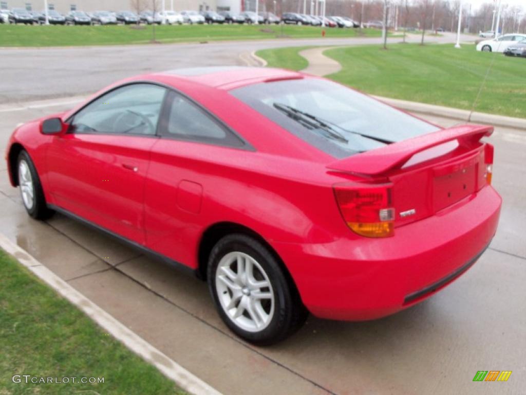 2001 Celica GT - Absolutely Red / Black/Red photo #7