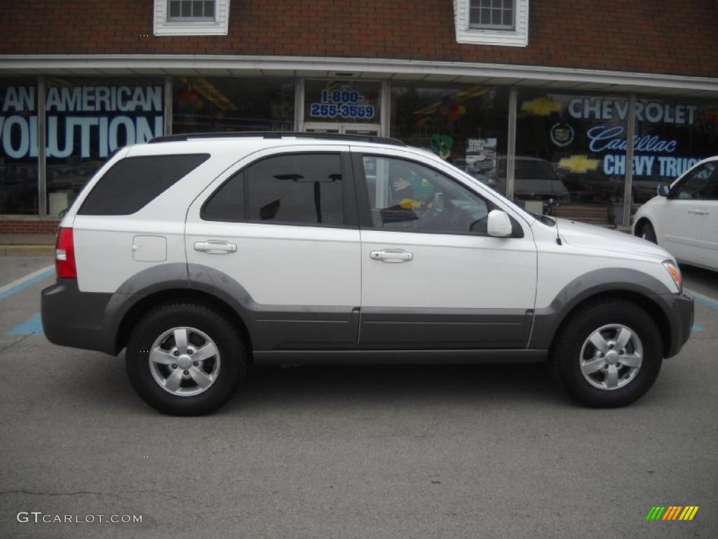 Clear White 2008 Kia Sorento EX 4x4 Exterior Photo #48227654