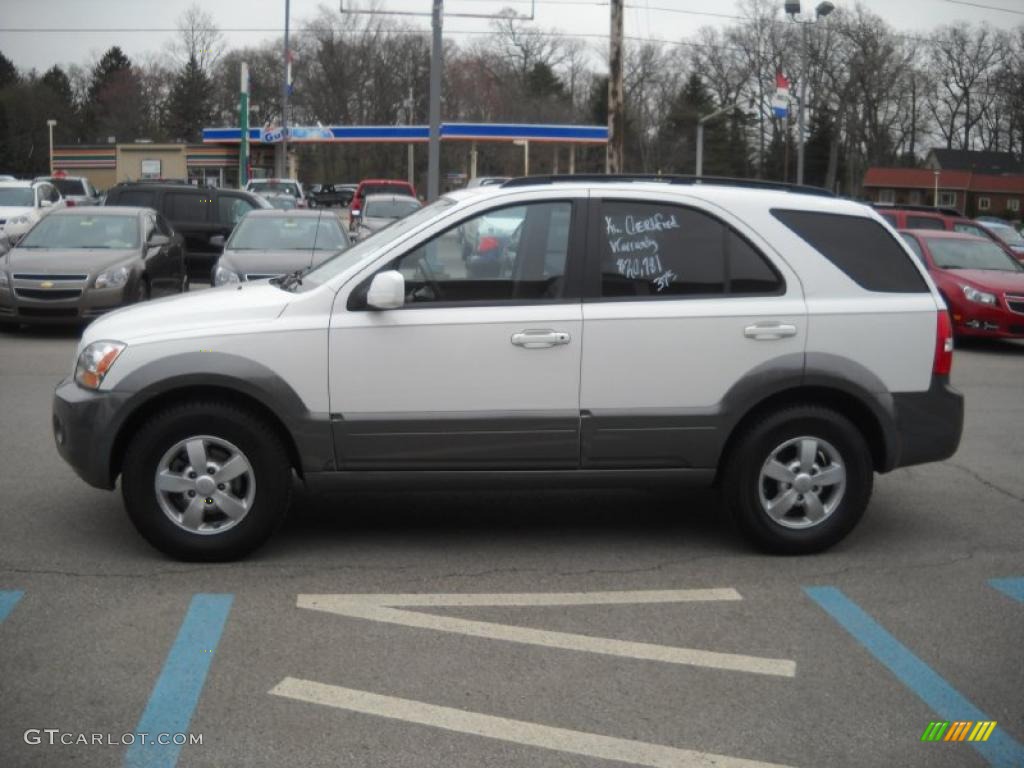 Clear White 2008 Kia Sorento EX 4x4 Exterior Photo #48227729