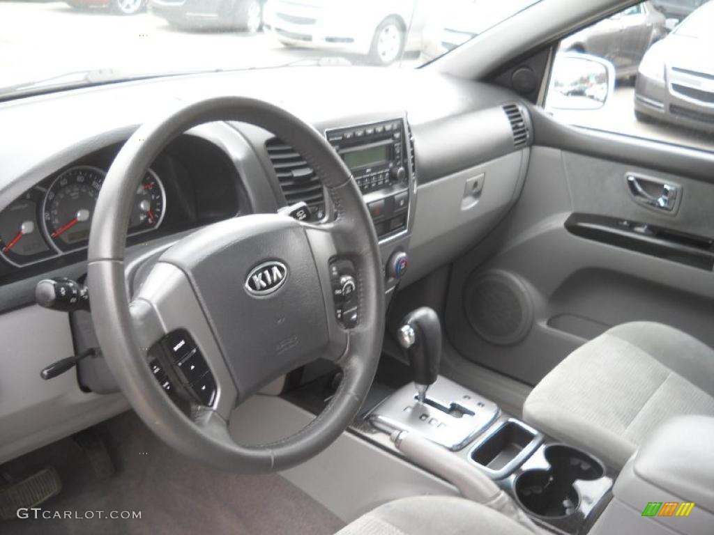Gray Interior 2008 Kia Sorento EX 4x4 Photo #48227774