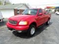 2002 Bright Red Ford F150 XLT Regular Cab 4x4  photo #2