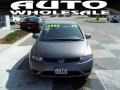 2008 Galaxy Gray Metallic Honda Civic LX Coupe  photo #2