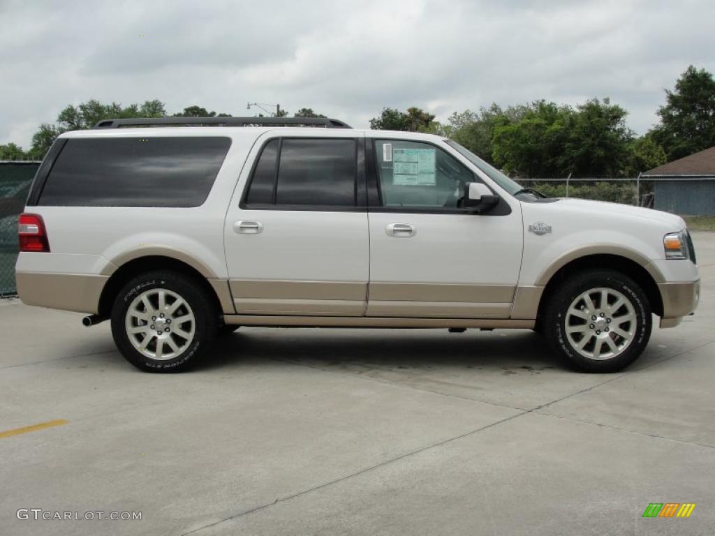 White Platinum Tri-Coat 2011 Ford Expedition EL King Ranch 4x4 Exterior Photo #48230033