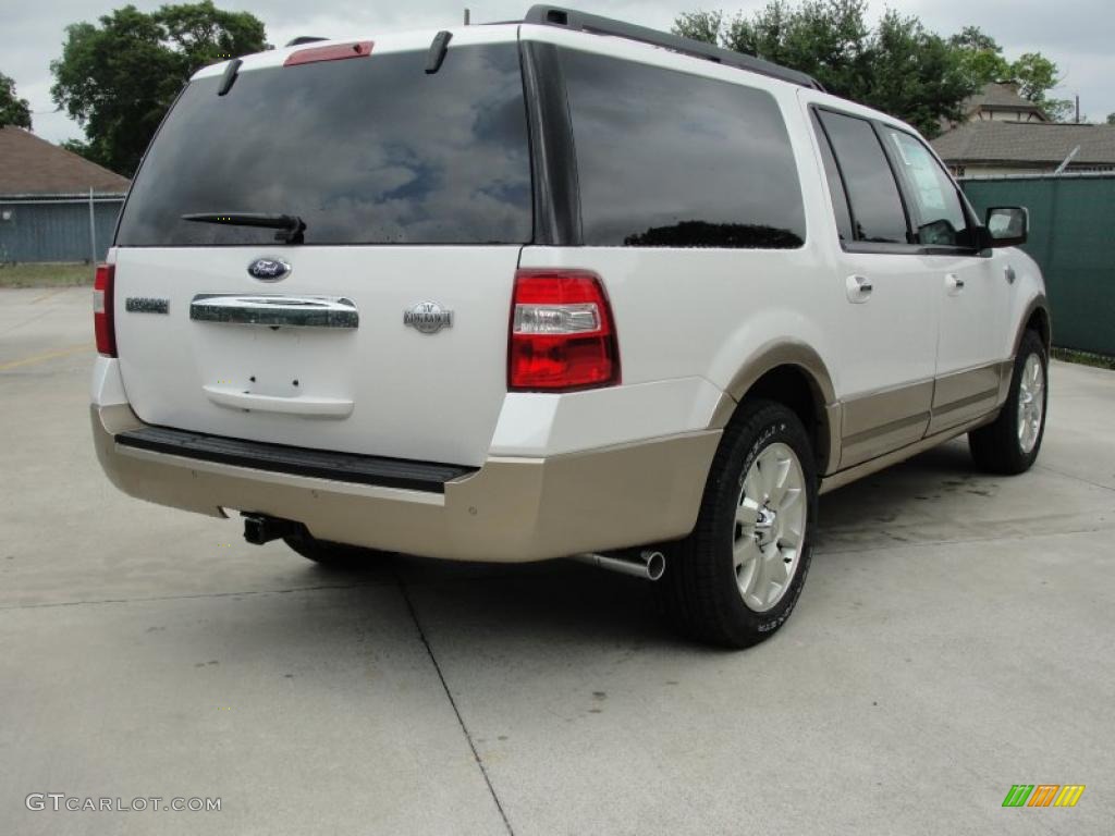 White Platinum Tri-Coat 2011 Ford Expedition EL King Ranch 4x4 Exterior Photo #48230042