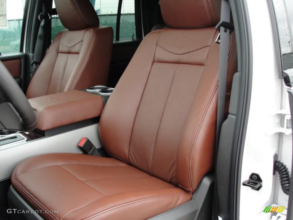 Chaparral Leather Interior 2011 Ford Expedition EL King Ranch 4x4 Photo #48230294
