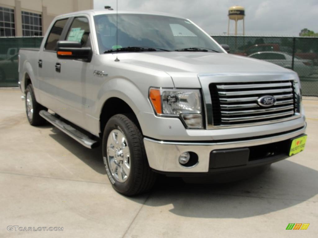 2011 F150 XLT SuperCrew - Ingot Silver Metallic / Steel Gray photo #1