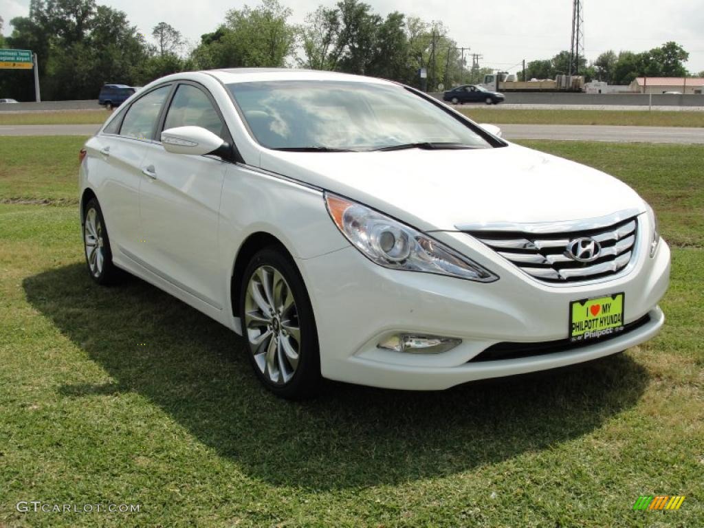 Pearl White 2011 Hyundai Sonata Limited 2.0T Exterior Photo #48230804