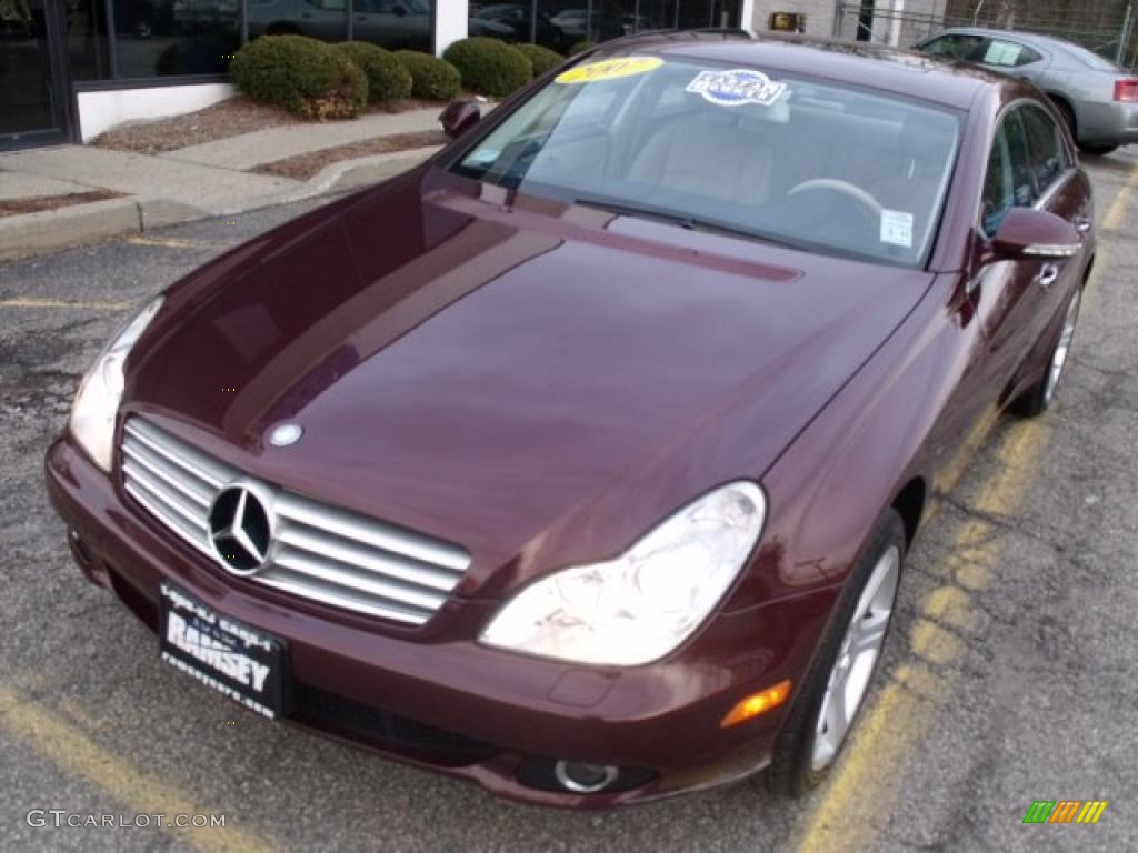 2007 CLS 550 - Barolo Red Metallic / Cashmere photo #1