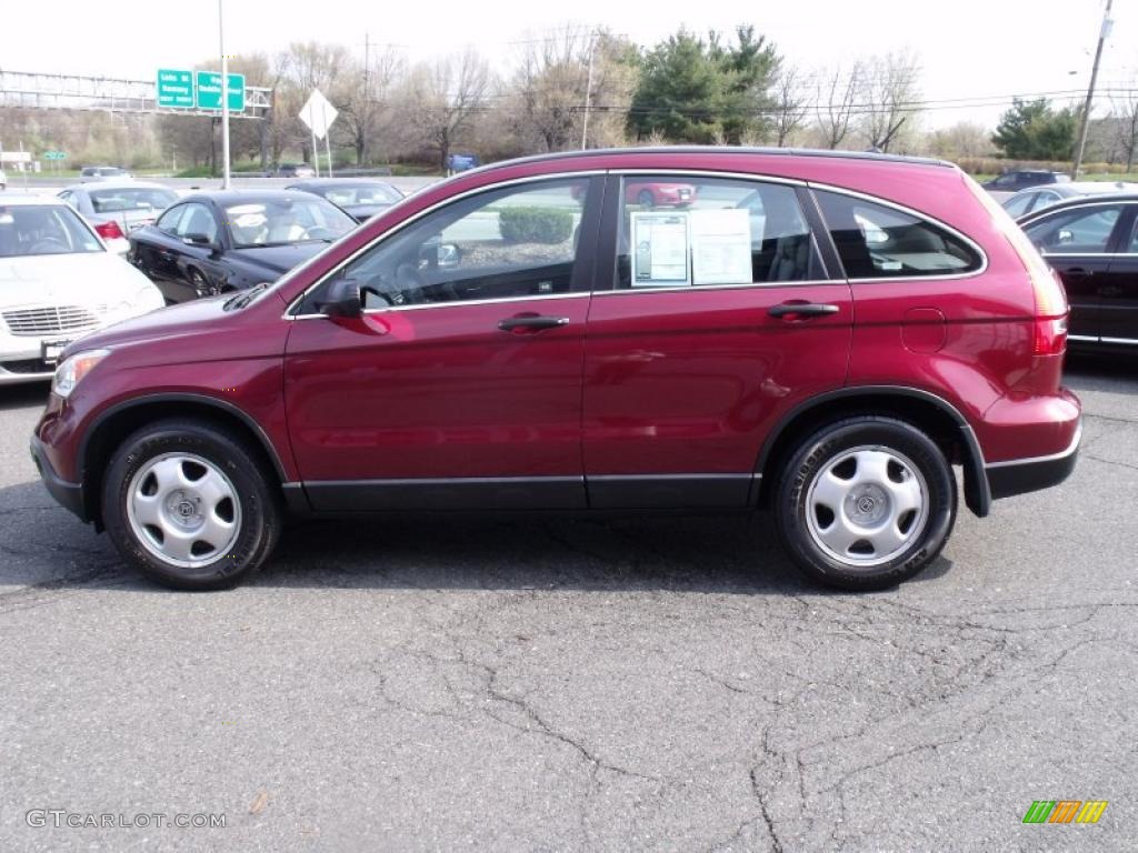 2008 CR-V LX 4WD - Tango Red Pearl / Gray photo #6