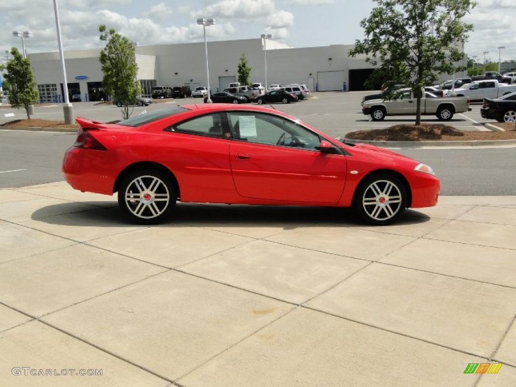 Laser Red Tinted Metallic 2002 Mercury Cougar V6 Coupe Exterior Photo #48232280