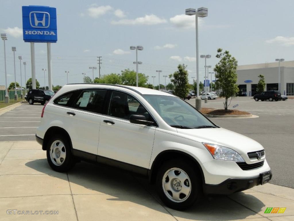 2008 CR-V LX - Taffeta White / Gray photo #3