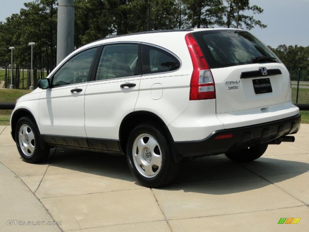 2008 CR-V LX - Taffeta White / Gray photo #6