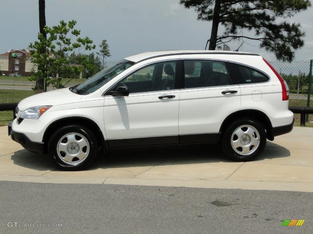 2008 CR-V LX - Taffeta White / Gray photo #8