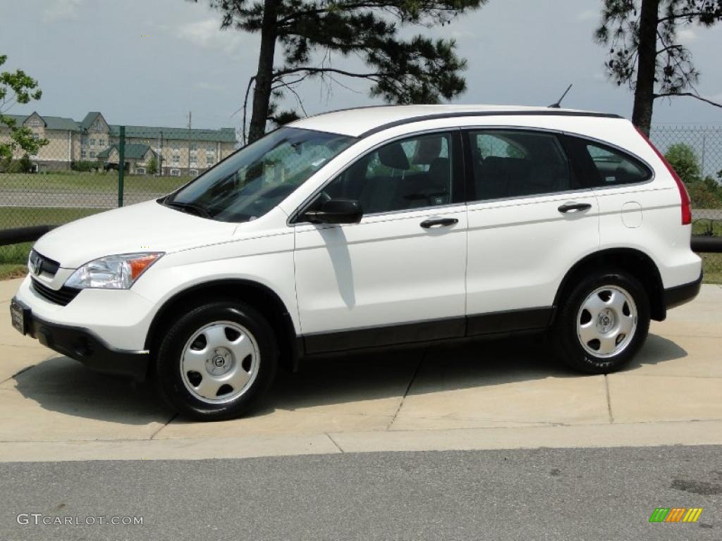 2008 CR-V LX - Taffeta White / Gray photo #9