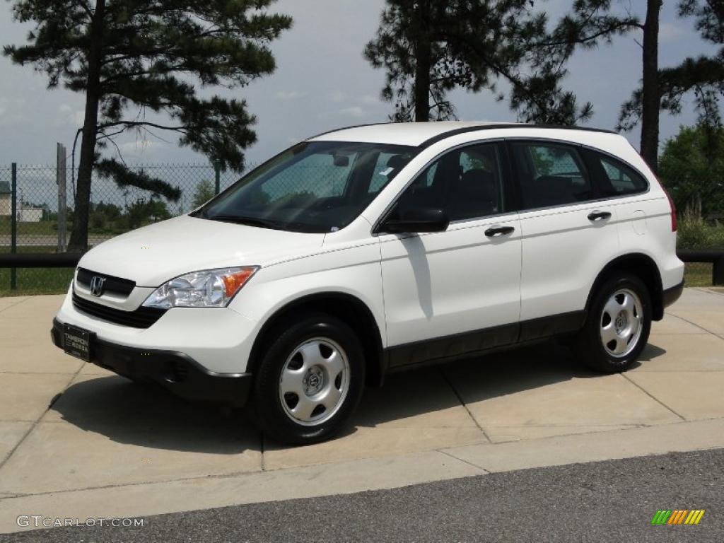 2008 CR-V LX - Taffeta White / Gray photo #10