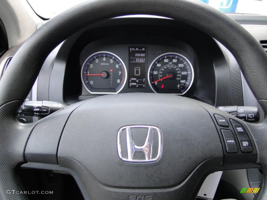 2008 Honda CR-V LX Gray Steering Wheel Photo #48232554