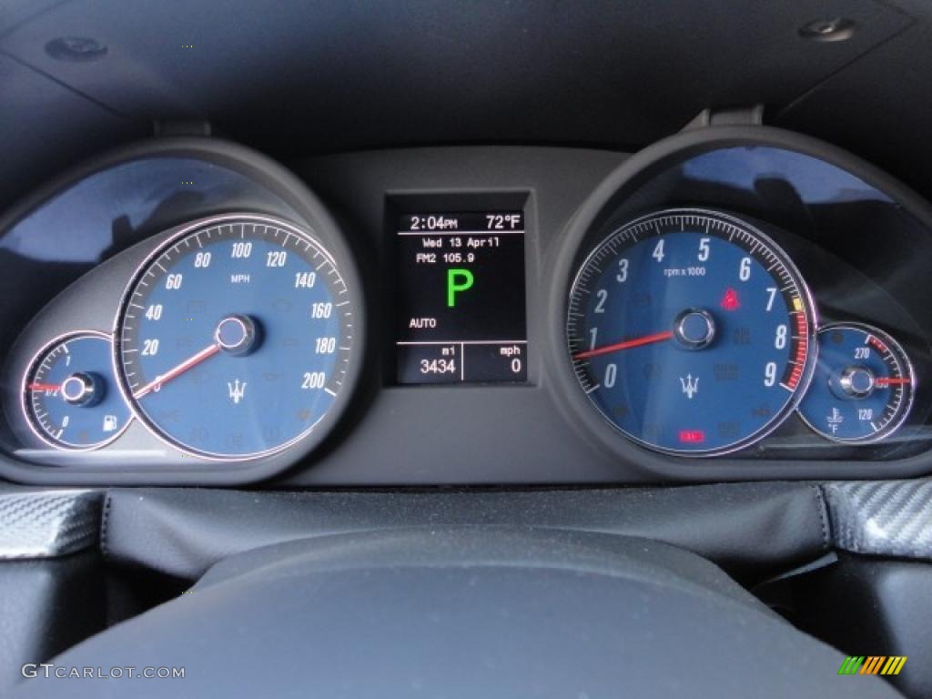 2010 Maserati GranTurismo S Gauges Photo #48234213