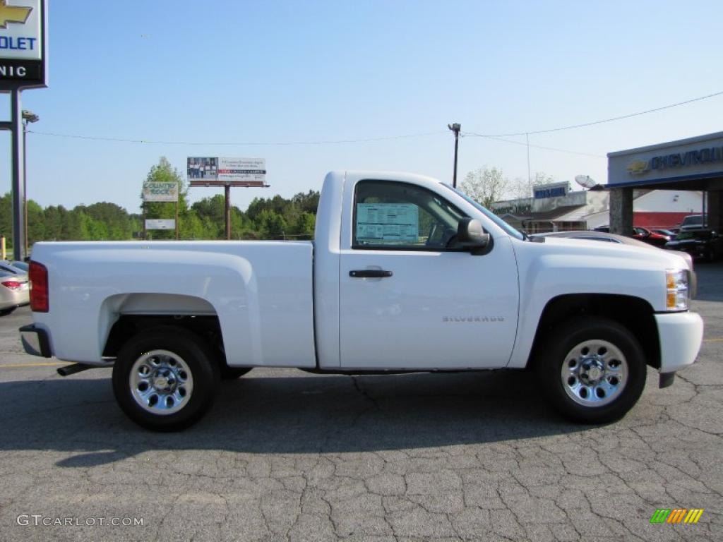 2011 Silverado 1500 LS Regular Cab - Summit White / Dark Titanium photo #7