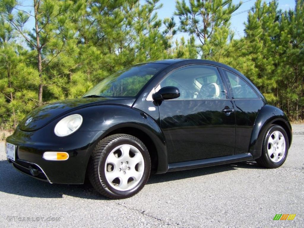 Black 2002 Volkswagen New Beetle GLS Coupe Exterior Photo #48234390