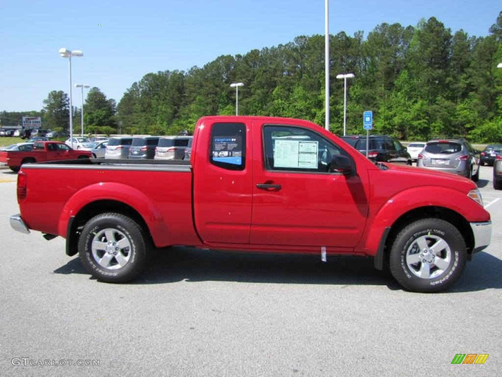 Red Alert 2011 Nissan Frontier SV V6 King Cab 4x4 Exterior Photo #48234531