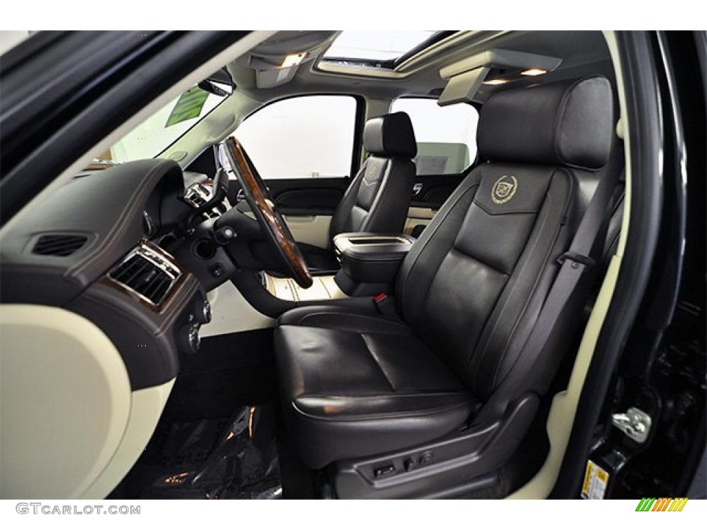 Cocoa/Light Linen Tehama Leather Interior 2011 Cadillac Escalade Hybrid Platinum AWD Photo #48236580