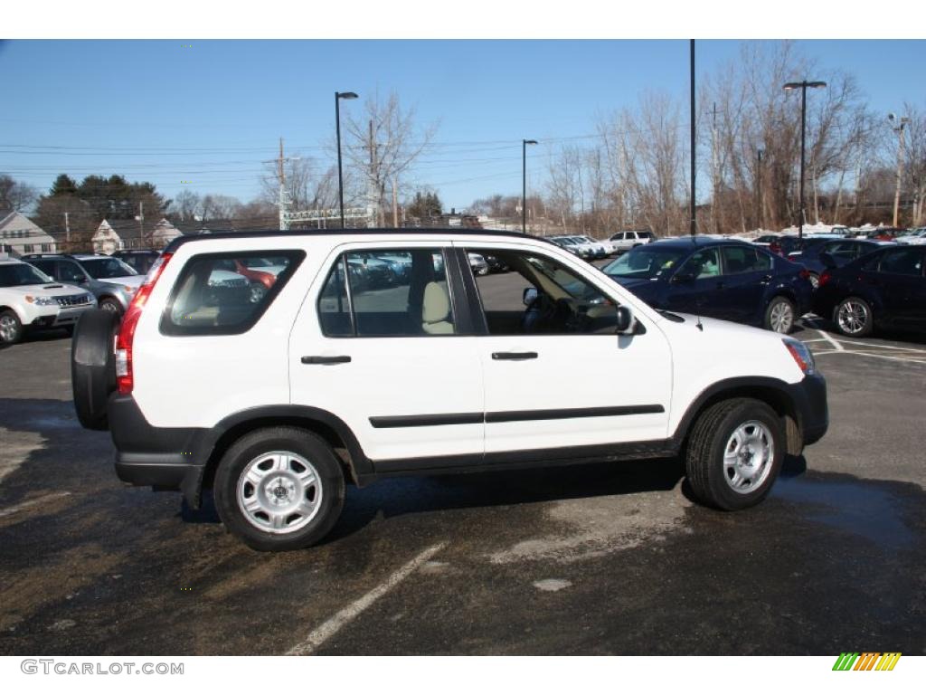 2006 CR-V LX 4WD - Taffeta White / Ivory photo #4