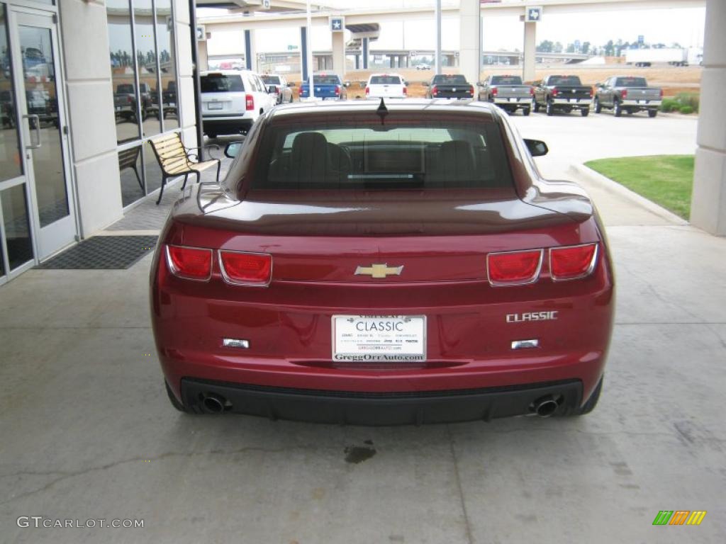 2010 Camaro LT Coupe - Red Jewel Tintcoat / Beige photo #3