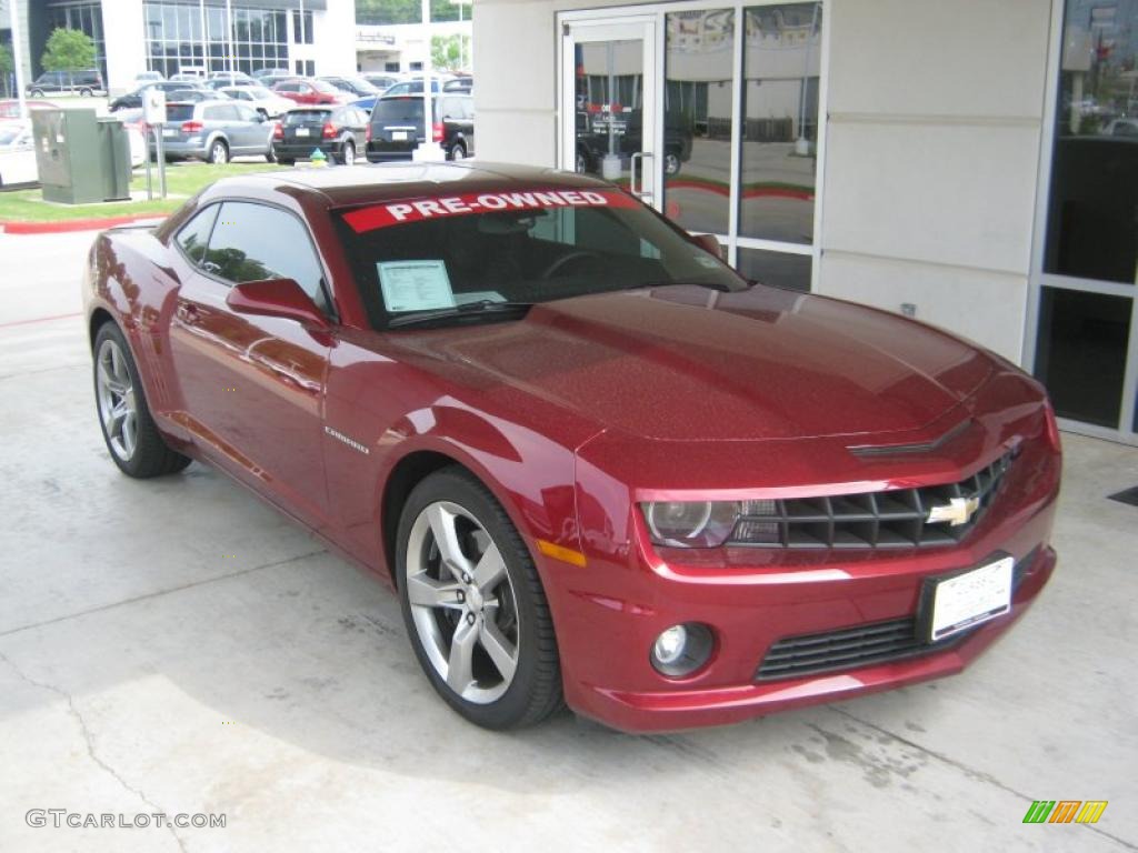 2010 Camaro SS/RS Coupe - Red Jewel Tintcoat / Black photo #6