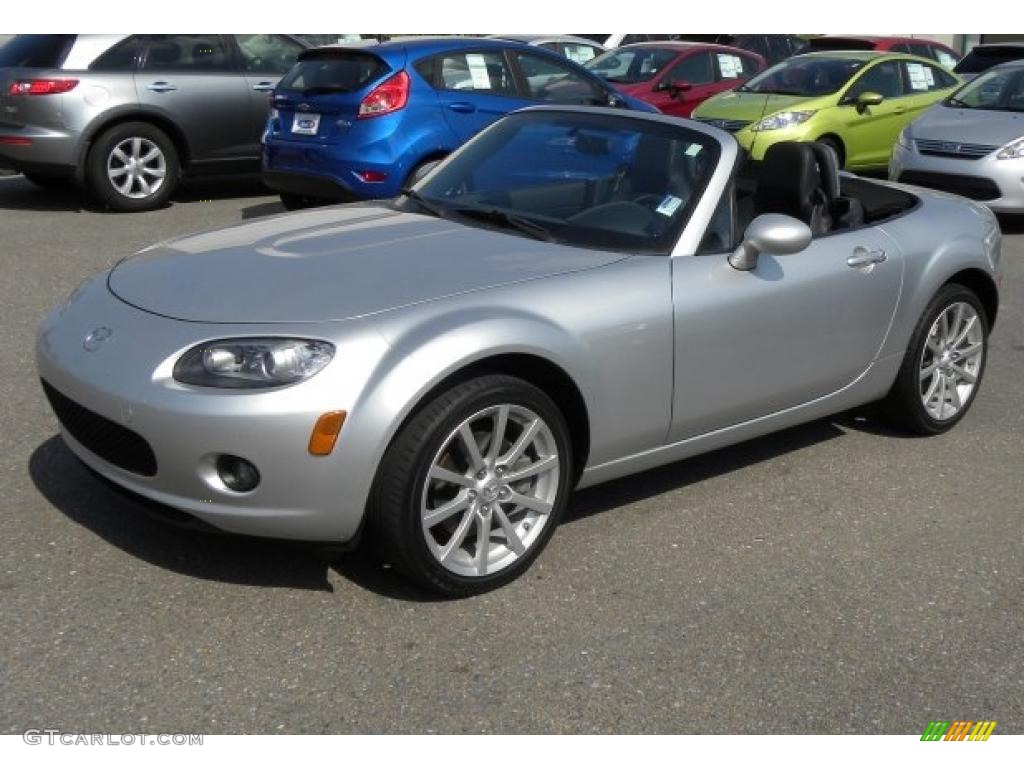 Sunlight Silver Metallic 2008 Mazda MX-5 Miata Grand Touring Roadster Exterior Photo #48241005