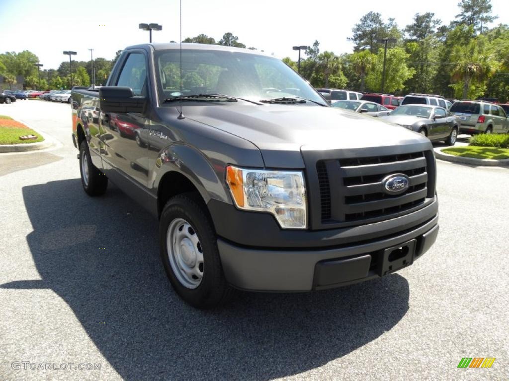 2010 F150 XL Regular Cab - Sterling Grey Metallic / Medium Stone photo #1