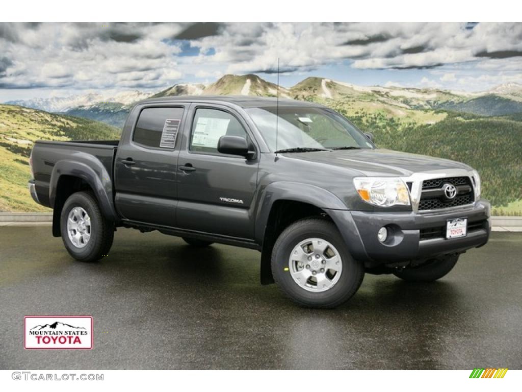 2011 Tacoma V6 SR5 Double Cab 4x4 - Magnetic Gray Metallic / Graphite Gray photo #1