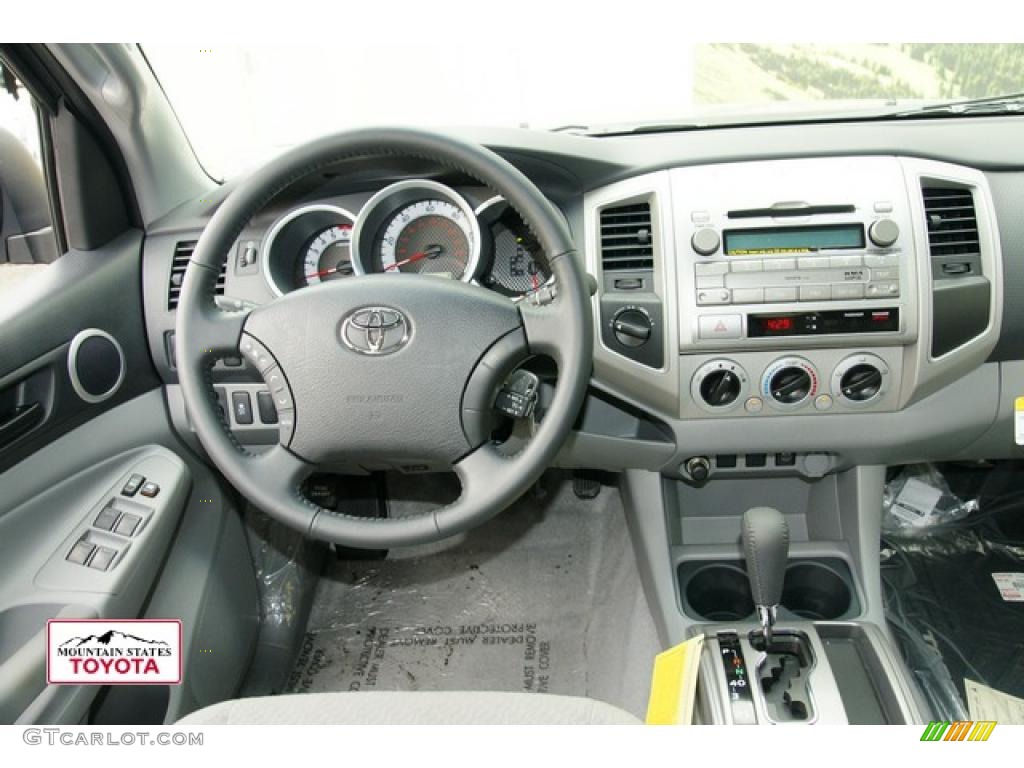 2011 Tacoma V6 SR5 Double Cab 4x4 - Magnetic Gray Metallic / Graphite Gray photo #9