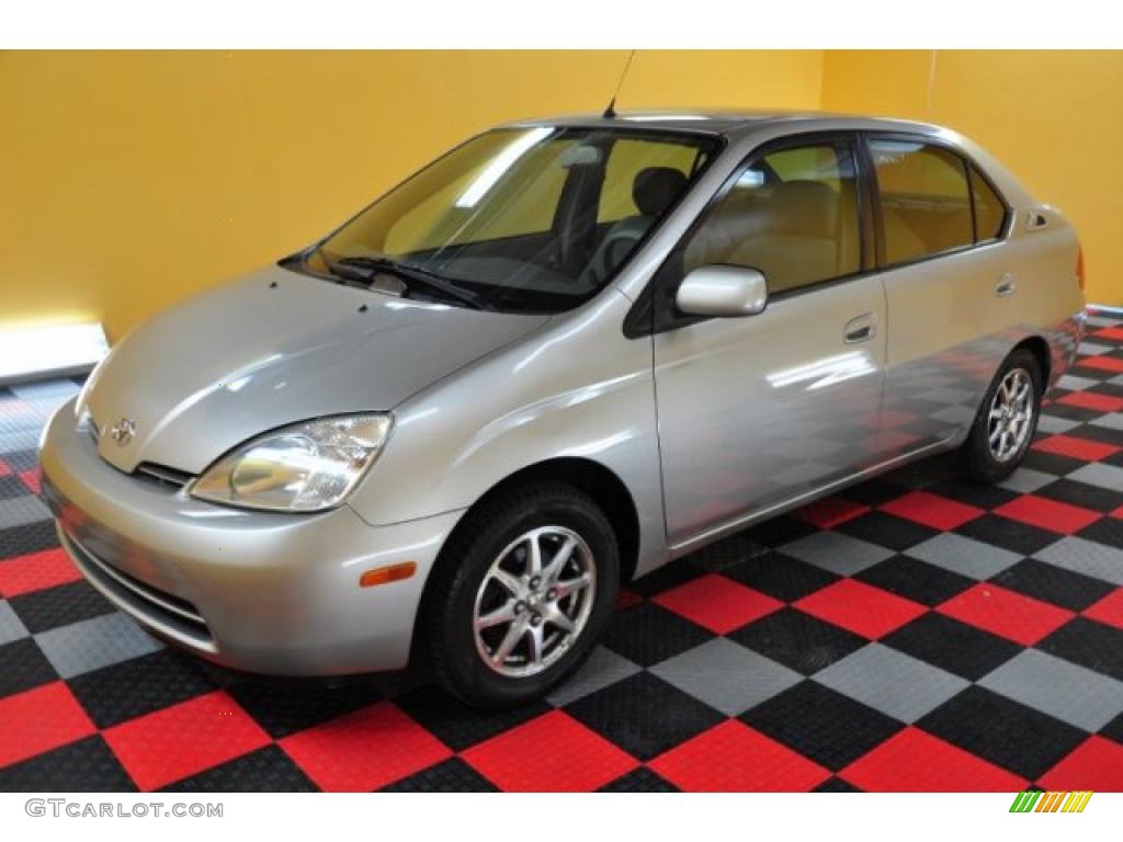 2001 Prius Hybrid - Silver Strata Metallic / Gray photo #2